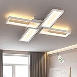 deckenlampe badezimmer eckig Maße: 63.5*63.5*5.5cm, Spannung 230V, Leistung: 58W, 4640Lumen. Energiesparend Lampe hat ein angenehmes und helles Licht an die Umgebung abgegeben. LED Leuchtmittel fest verbaut (nicht wechselbar) inklusive