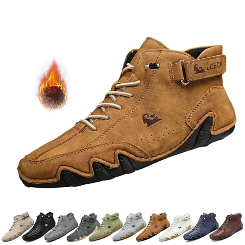 Italienische Herren Handgefertigte Wildleder Hohe Stiefel barfußschuhe...