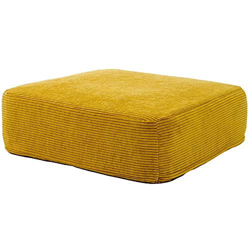 セルタン クッション コーデュロイイエロー カバーが洗える SWEETS 四角型 低反発シート 日本製 A366t-684YE