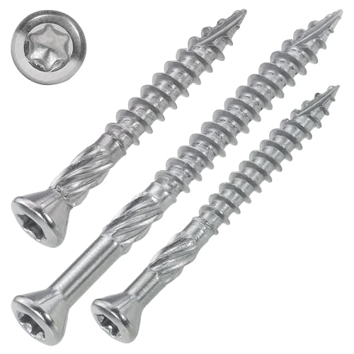 SCREW REBEL Terrassenschrauben 5 x 60 mm - 200 Stück - Edelstahl gehärtet martensitisch mit Zulassung ETA