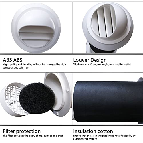 Capuchon d'aération et kit de ventilation murale pour hotte de cuisine - 6