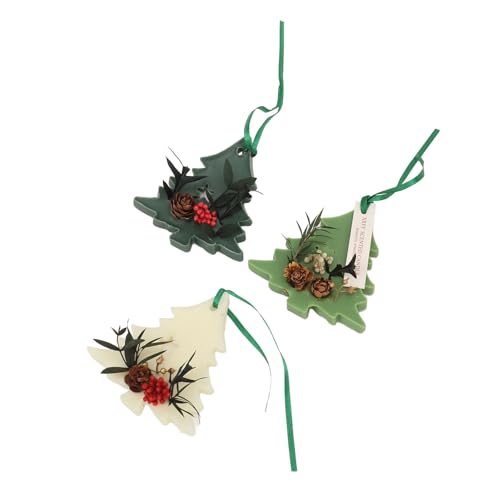 KIMISS 3PCS Sachet de Cera Aromática con Forma de Árbol de Navidad miniatura 2