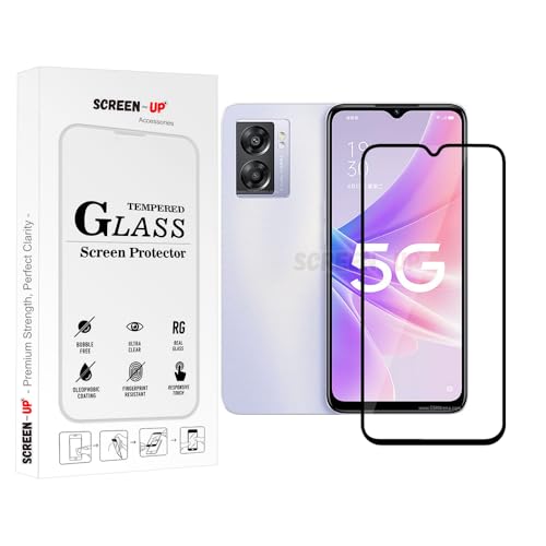 Image of ScreenUp Tempered Glass For OPPO A57 - Ultra Clear, 9H Scratch Resistant, Full Coverage, Easy Install Screen Protector