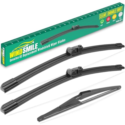 26" 23" 12" Windshield Wiper Blades Replacement for Mercedes Benz GL-Class 2013-2016 GL350 GL450 GL550 ML-Class 2012-2015 ML350 GLE-Class 2016-2018 GLE350 Front Rear Wipers Set (Pack of 3)
