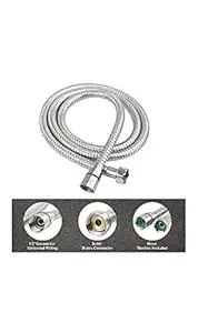 SRD Stainless Steel 1.5 Meter Flexible Shower Tube (Chrome)