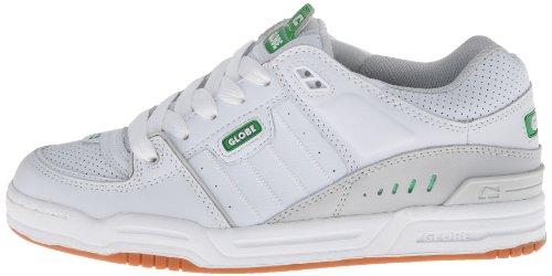 Image of Globe Mens Fusion Skate Shoes, White /Green /Light Grey, 14 M US