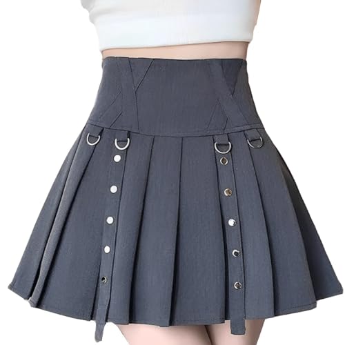 Amazon.com: kakarin choyx Women's Mini Skirt Y2K Goth High Waist A