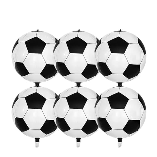 Ballon de football 4D en aluminium de 22 pouces pour décoration festive, lot de 20 pièces