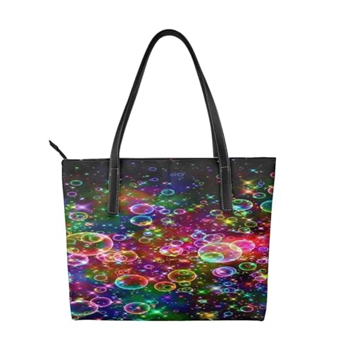Sac fourre-tout imperméable sac à main coloré arc-en-ciel sac de travail léger