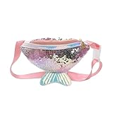 QWWQYDY Gürteltasche Herren Kinder Pailletten Fanny Pack for Mädchen Geldbörse Kleine Kinder...