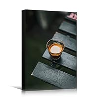 Canvas Wall Art Tea Coffee Drinks Farmhouse/Country Kitchen Multicolor Photography Relax/Calm - 12x18 inches