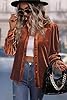 Newshows Women's Velvet Blouses Dressy Casual Butt... #3