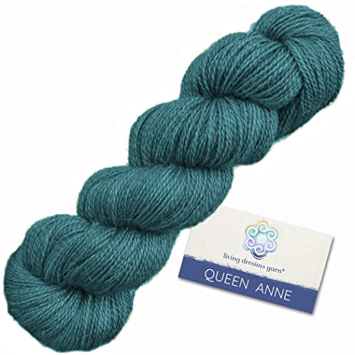 Living Dreams Queen Anne Lace Yarn. Luxuriously Soft 100% Baby Alpaca: Seafoam #TOP17