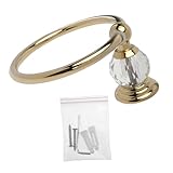 Homoyoyo Porta Asciugamani da Parete in Acciaio Inossidabile Anello Portasciugamani Color Oro Vintage per Bagno Camera e Cucina Design Compatto e Resistente