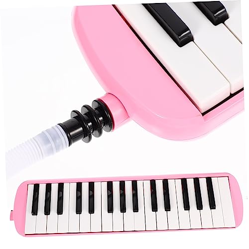 VANZACK Melodica Teclas para Principiantes y Instrumento Musical Educativo Portátil Seguro y Duradero Color Rosa para Aprendizaje