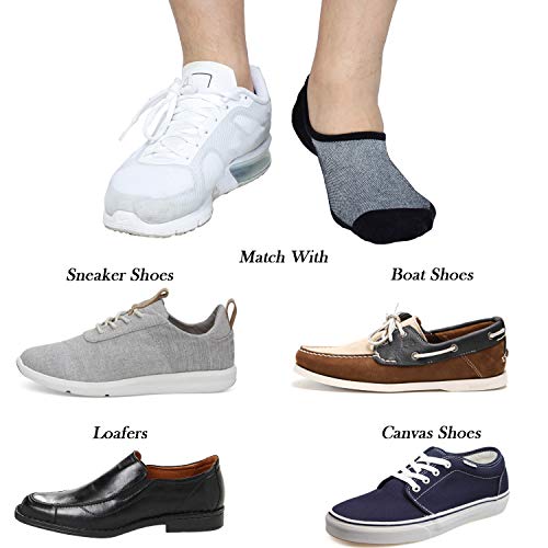JORMATT Mens Women No Show Socks Mesh Knit Non Slip Cotton Low Cut Casual Socks (Pairs of 6-8)3