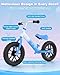 Gleamkid Balance Bike 2 Year Old: Frozen Toddler Balance Bike 2+ 3+ Year Old with Light Up Dual-Wheels, Adjustable Handlebar & Seat, Birthday Xmas Gifts for 2 3 4 5 Year Old Girls Boys Toys