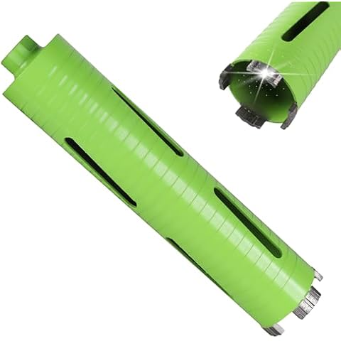 BETTERI 2-1/4" Concrete Core Drill Bit, 5/8"-11 Threaded Dry Core Drill Bit, 10" Drilling Depth Laser Welded Diamond Core Drill Bit for Reinforced Concrete Brick Masonry Cover