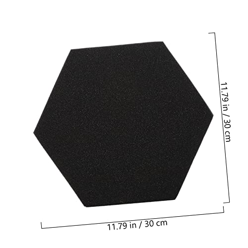 3 Piezas Paneles Acústicos Hexagonales para Estudios en Casa y Oficinas Negro miniatura 2
