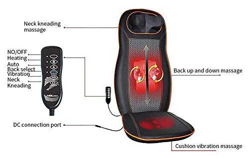 SPINE JADEX COMPLETE SPIN SOLUTIONS Full Back Massager Cushion Deep Kneading Rolling Massager Seat For Back Pain Relief, For Upper, Lower Back And Waist | Portable Massage Chair SPINE JADEX COMPLETE SPIN SOLUTIONS Full Back Massager Cushion Deep Kneading Rolling Massager Seat For Back Pain Relief, For Upper, Lower Back And Waist | Portable Massage Chair