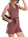 【Alta calidad】 Jumpsuit mujer hecho de tela de alta calidad y suave al tacto. Cómodo y transpirable en los días de verano para un look de moda elegante y casual.