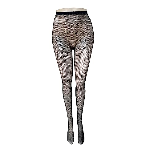 Image of Skintone Carnival Stockings | Gold Glitter Fishnet Tights for Caribbean Women