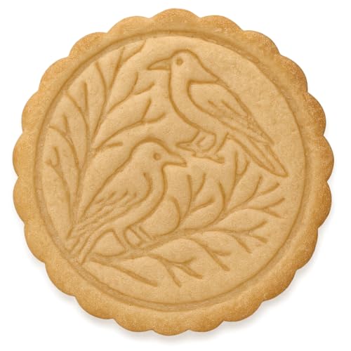 Mighty Gadget Raven and Tree Cookie Cutter & Stamp - 4x4" Intricate Pattern for Nature Enthusiasts (Random Color)