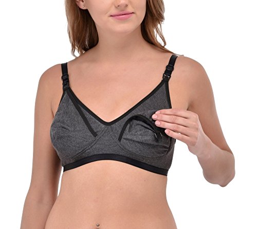 Image of Fabme Women's Melange Nursing Bra - Pack of 1 - (Cups B, C, D) (Sizes 30 to 44)