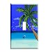 Palm Tree on the Beach Decorative Switchplate Cover