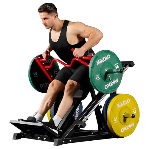 Mikolo Linear Row Machine, Back Workout Machine for Home Gym, Plate-Loaded Back Machine with Linear Bearing, Back Row Machine LAT Training Equipment SR06 Ultra