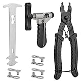 COTOUXKER Bike Chain Tool, Bicycle Chain Tool with Master Link Plier Chain Breaker and Chain Checker for Bike Chain Link Removal Repair