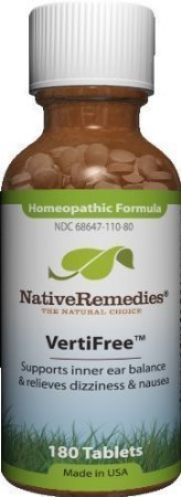 Native Remedies Vertifree To Temporarily Support Inner Ear Balance (180 Tablets)