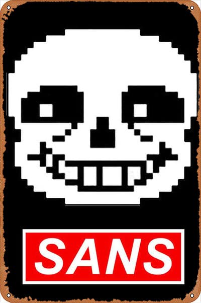 サンズ　壁掛けゲームポスター　UNDERTALE SANS♪凹みあり Amazon.co.jp: RMLYUSR Sans Undertale フェイスポスター 壁装飾 8 x