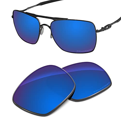 Tintart Performance Replacement Lenses Compatible with Oakley Deviation OO4061 Polarized Etched-Sapphire Blue