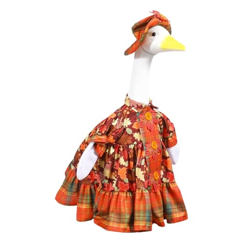 Juego De Ropa Para Estatuas De Animales De Porche | Suministros De Decoración De Otoño - Kit De Vestido De Hojas De Arce De Otoño Para Figurinas De Animales - Para Jardín Porche Terraza Fiesta Reunión