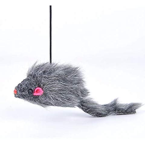 HNQH Cat Mouse Toy,Door Hanging Bouncing Mouse Retractable Plush Mice Cat Interactive Toy Cover