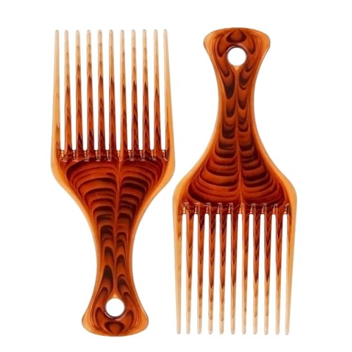 Pack de 2 Peines Afro Amber para Cabello Rizado miniatura 1
