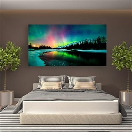 Peinture diamant forêt grand format 70x140cm Alaoan kit broderie adultes pour salon