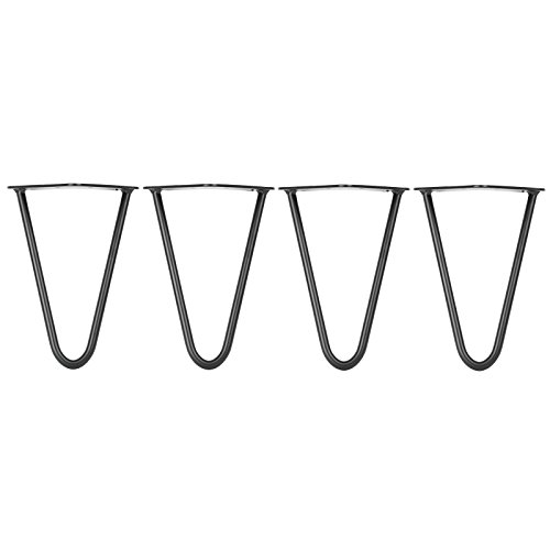 Preisvergleich Produktbild Hartleys 4er Set Haarnadel-Tischbeine mit Doppelstab, Höhen und Stärken