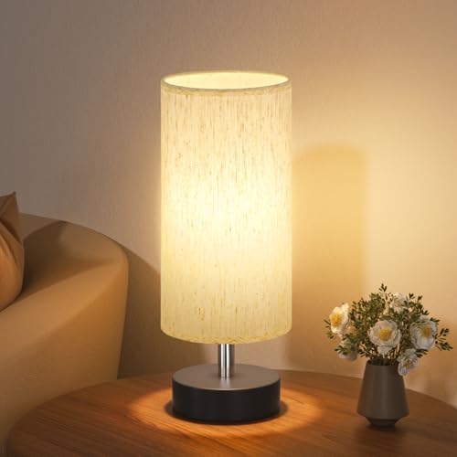 Small Table Lamp for Bedroom - Bedside Lamps for Nightstand, Minimalist ...
