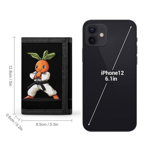 Karate Carrot Trifold Wallet Slim Credit Card Holder Minimalist Front Pocket Money Clip for Women Men2