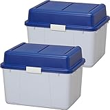 アイリスオーヤマ ワイドストッカー AZ-600 ブルー/グレー 2個セット