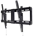 Amazon Basics Tilt TV Wall Mount with Horizontal Post Installation Leveling for 32 to 86 inch TVs, Black