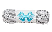 Algopix Similar Product 8 - Derby Laces Smoke 108 Inch Waxed Skate