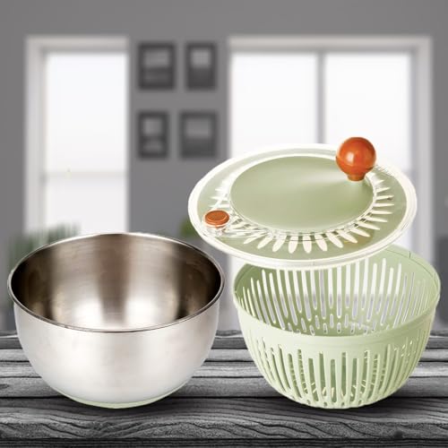 Salcook W2002-1 Salad Spinner, Salad Mixer, Manual Fruit And Vegetable Large Salad Spinner, Quick And Easy Multi-Use Spinner And Dryer With Storage Container. thumb #6