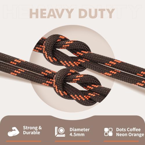 Image of Stepace 2 Pairs Round Heavy Duty Boot Laces for Hiking and Work Boots