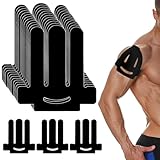 12 Stück Kinesiotapes Vorgeschnitten for Schulter, Kinesio Tape Schulter Wasserfestes & Elastisches Physio Tape Atmungsaktiv Hautfreundlich für Sport & Dauerhafte Unterstützung (Schwarz)