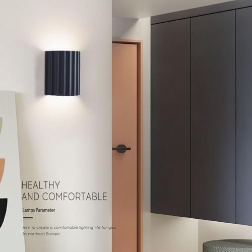 Lámpara de pared LED de resina de 110V con 3 colores de luz para dormitorio 2