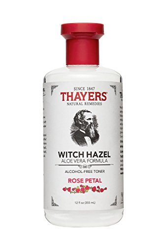 Thayers Alcohol-free Rose Petal Witch Hazel with Aloe Vera, 12 oz (Package may vary)