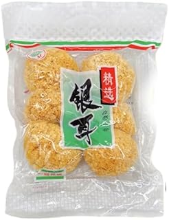 จีเอฟ Unbleached Dried Snow Fungus (Tremella Fuciformis) - White Jelly Mushroom - Culinary Edible Fungus for Soups & Desserts 250g